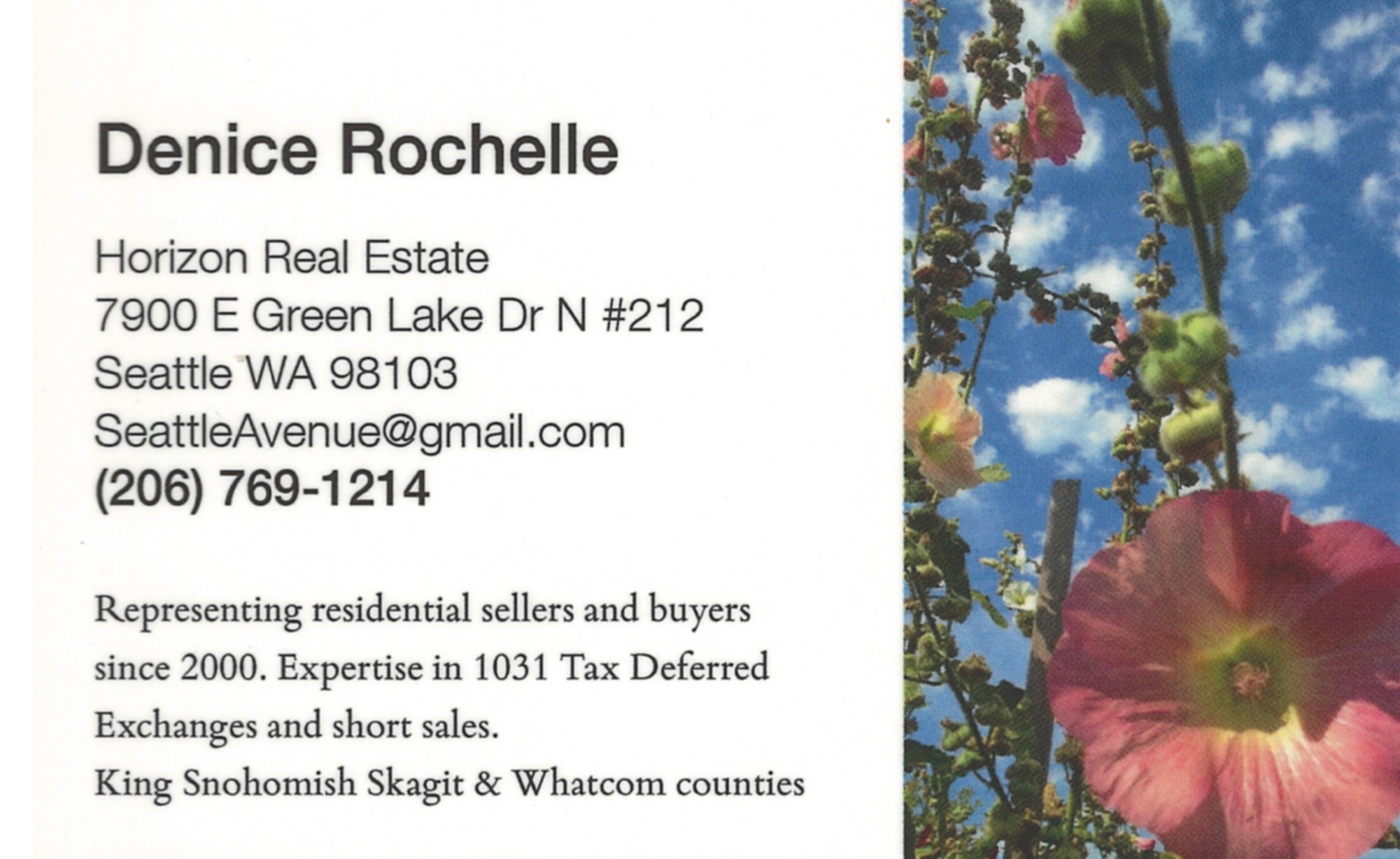 Denice Rochelle business card